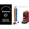 EXZACT Porte-Capsules de Café Compatible avec Nespresso (40 x capsules) - Support Rotatif - Argenté