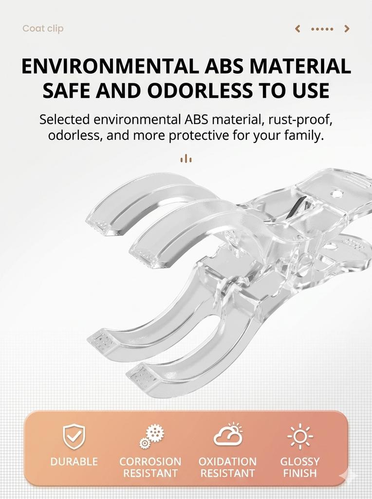 15 Pack 3.5 Inch Clear Plastic Spring Clamps Invisible Balloon Arch Clips with Strong Grip Anti-slip Design for Backdrop Birthday Wedding Party De
