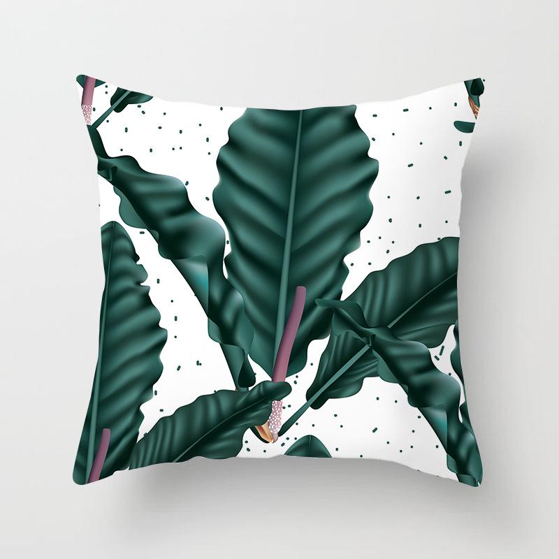 Home Supplies Cute Pastoral Cactus Print Pillow Cover Sofa Cushion Cover