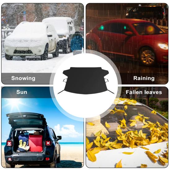 Лобовое стекло автомобиля снежная ткань солнцезащитный чехол Оксфорд защита от замерзания универсальный автомобильный внедорожник зимний передний