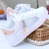 Fashion Women Sneaker Breathable Students Casual Shoes Sports for Girl Flat Mesh White Shoes Vulcanize Desginer 2024