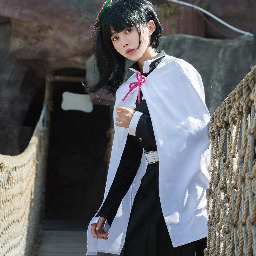 Цуюри Канао Косплей коричневый парик Костюм Кимоно Женщина Девушка Аниме Убийца Демонов Кимэцу Но Яиба Униформа Новогоднее Кимоно Хаори Одежда Дети для девочек