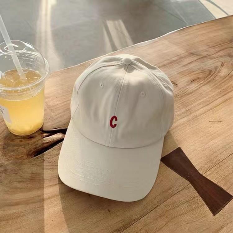 Sun Protection Baseball Cap With Wide Brim For Women And Men Cotton Embroidered Letter Design
