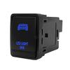 Blue Led Push Button Switch with Wiring Connector for Nissan Navara NP300 X-Trail Pathfinder 3Amp/12V Cup Holders 5