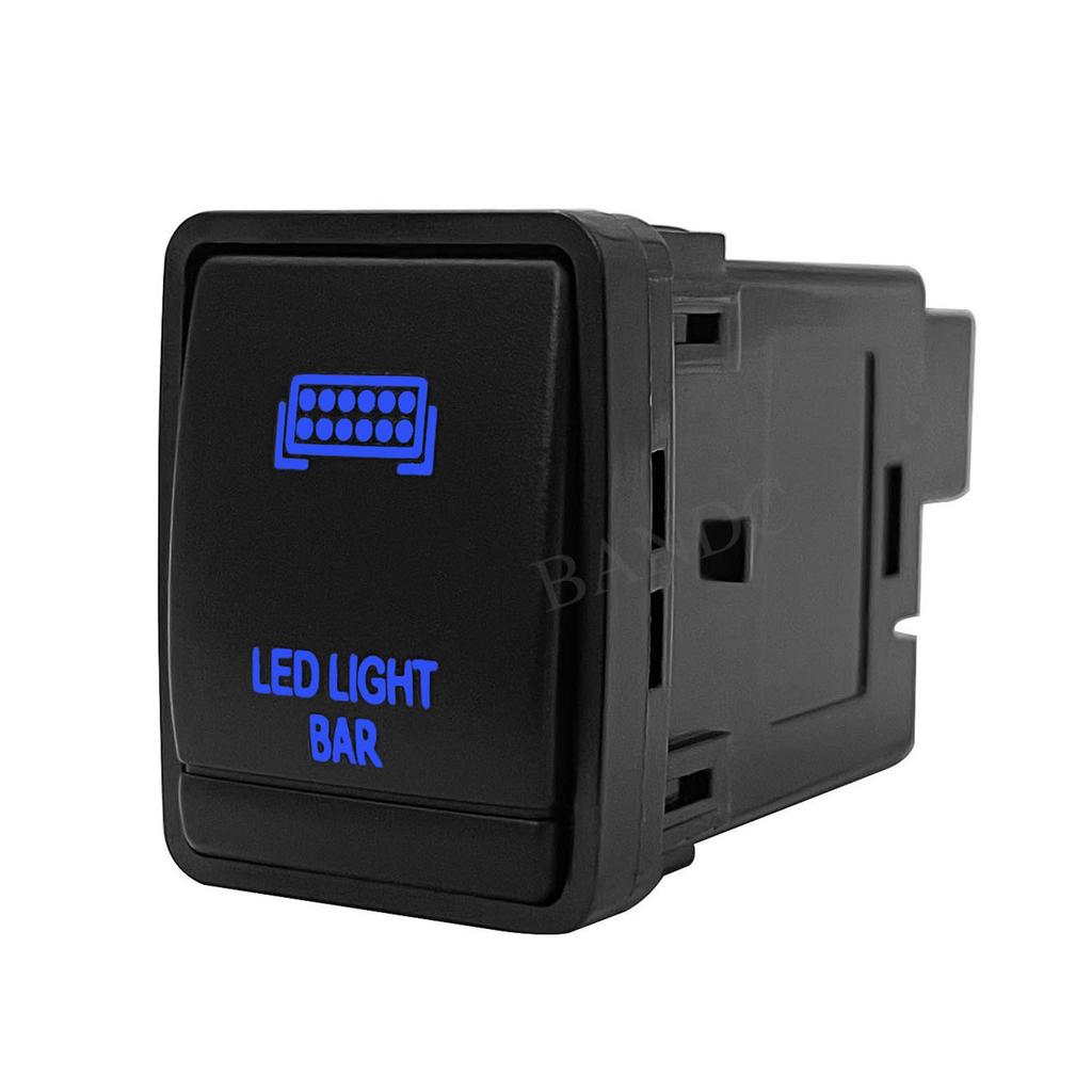 Blue Led Push Button Switch with Wiring Connector for Nissan Navara NP300 X-Trail Pathfinder 3Amp/12V Cup Holders 5