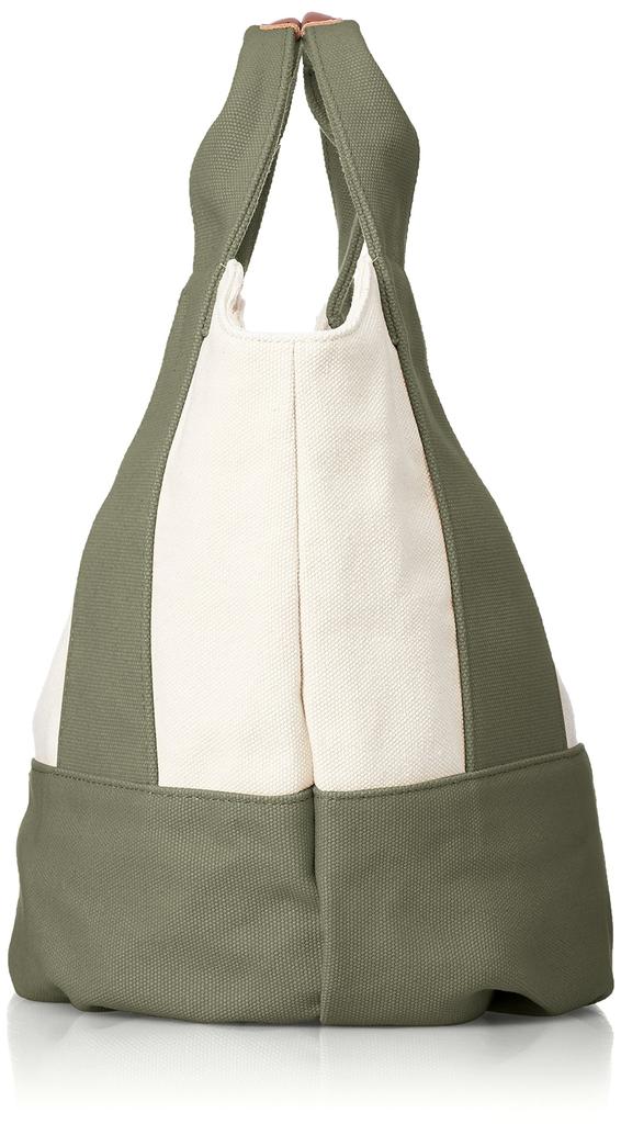 Сумка-тоут из кожи цвета хаки [Tora] Холст/Корова женская