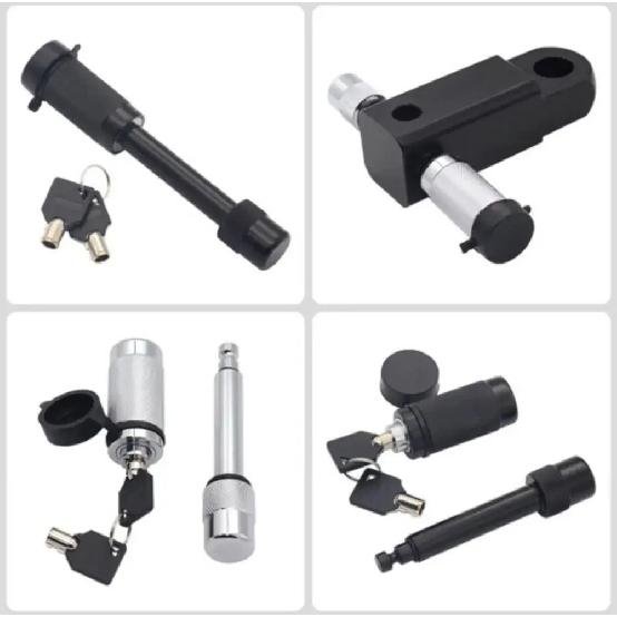 Stainless Steel Tow Lockable Pin Anti-Theft Latch Lock TOW Bar Tongue Hitch Pin Lock Removable Trailer Tongue Hitch Lock for RVs