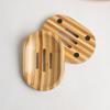 Square Drainer Bamboo Soap Holder Durable Soap Tray  Home
