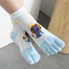 Весна Осень Корейский Стиль Спортивные Хлопковые Носки Носки с Пальцами Носки с Пятью Пальцами Детские Короткие Носки