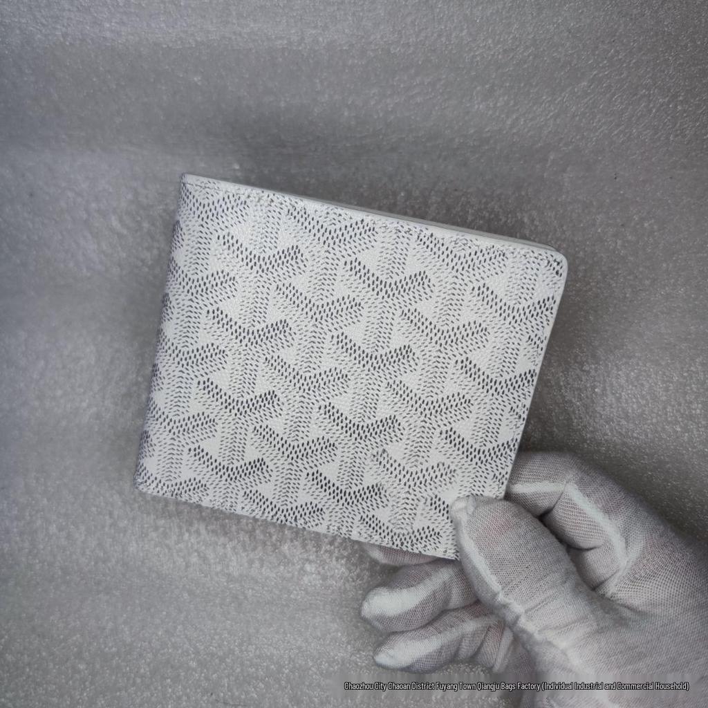 Трендовый кошелек «гусиная лапка» 2025: Стиль Goyard, Множество отделений для карт, Универсальный модный аксессуар в европейском и американском стиле.