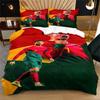 Football Duvet Cover Set Dynamic Digital Print Bedding Set Sport Jersey Comic Style for Teen Bedroom Home Decor