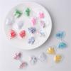 12Pcs 62*36mm Bow Tie Transparent Plastic Filling Sequin Appliques For DIY Crafts Hat Patches Headwear Hair Clips Decor