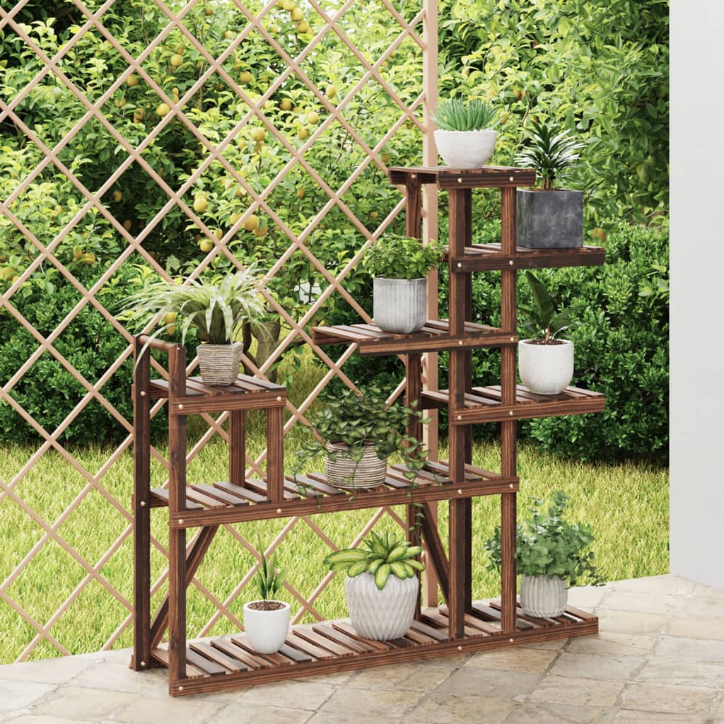 vidaXL Blumenständer 110x25x111 cm Massivholz Tanne