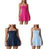 Sexy Slim Fit Tank Dress With Square Neck And Milk Silk Fabric For Summer