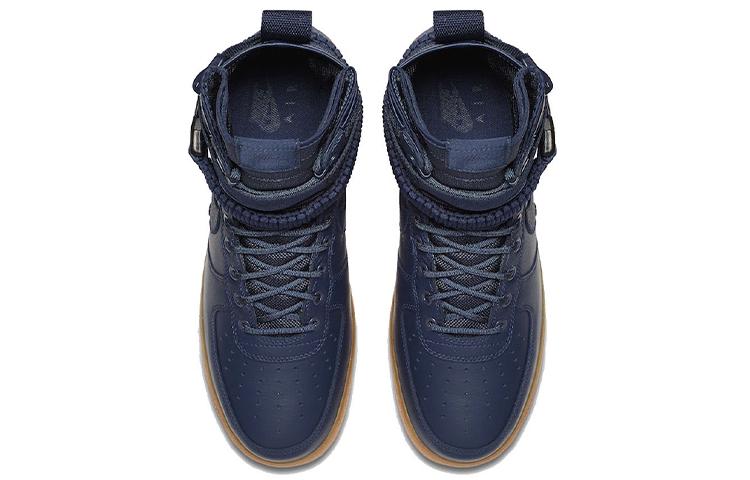 Nike Sf Air Force 1 High Синий с коричневой подошвой 864024-400