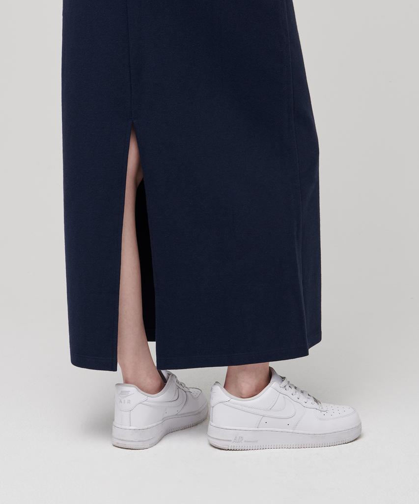 Musinsa Standard Woman Women'S Sweat Maxi Skirt [Navy]