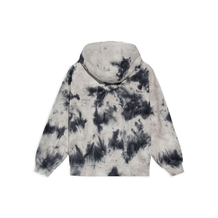 Li-Ning Badfive Tie-Dye Print Loose Hoodie Pullover Women Hoodie Black AWDS154-2