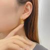 Модные круглые серьги-кольца с подсолнухами Простые съемные серьги из нержавеющей стали для девочек День Рождения Подарок