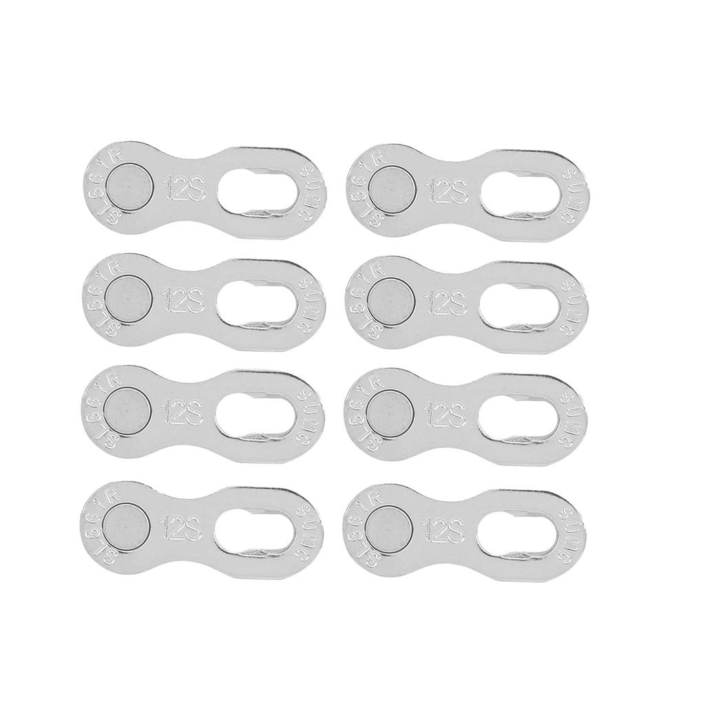4Pair Steel Bike Bicycle 12Speed Chain Missing Link Connector Parts Cycling Accessorysilver