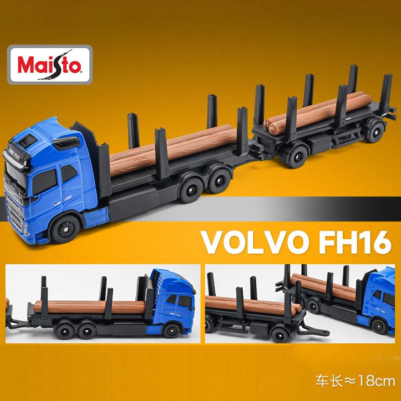 Maisto VOLVO FH16 770S Грузовик с прицепом Металлическая машинка Литье под давлением и игрушечные транспортные средства Модель автомобиля Масштабная модель Игрушечные машинки Для детей