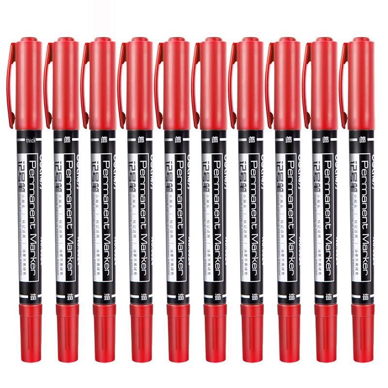 Deli 6824 Dual-Tip Multi-Purpose Oil Marker Pen