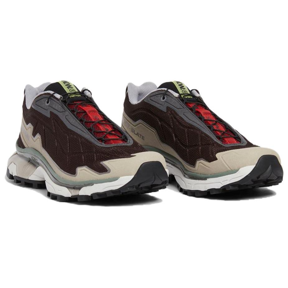 SALOMON Wood Wood  Xt-Slate Улучшенная сетка Нескользящие Прочные Легкие Низкие Походные Функциональные Кроссовки Унисекс Серо-коричневые 472563