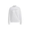 Adidas Свободная толстовка с круглым вырезом и длинным рукавом с принтом логотипа Neo Letter, женская толстовка белого цвета H18610