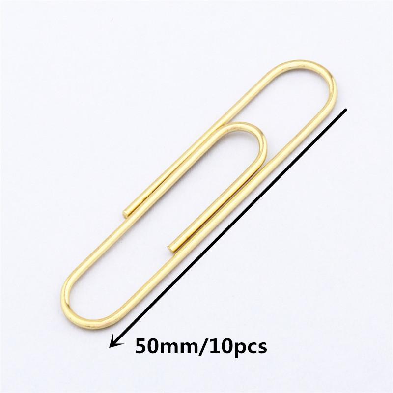10 Colors Accessories Paper Clips Notebook Memo Pad Filing Bookmark binder Paperclips Student Office Binding Supplies Stationary
