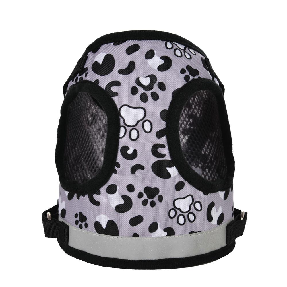 Pet Dog Harness Leash Set For Small Medium Dogs Reflective No Pull Mesh Puppy Cats Harness Vest Leopard Print Outdoor Chihuahua Pug Accessories