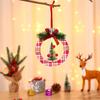 Round Christmas Decoration Decorative Christmas Wooden Pendant Navidad Gift   DIY