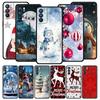 Рождественский чехол с принтом для Oppo Reno8 Reno7 Reno6 Pro A54 5G Find X6 X5 A53 A52 A9 A15 A95 A17 A16 A57 A31