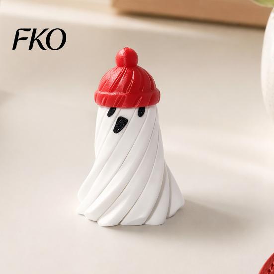 Sensory Fidget Gadget Spiral Ghost Toy, Pass Through Mini Desk Decoration Toy Resin Halloween Party for Stress Anxiety Relaxing Relief
