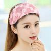 С широким нескользящим обручем для волос Gear, женский обруч для волос с кружевной повязкой на голову, корейские повязки для волос, цветочный обруч для волос
