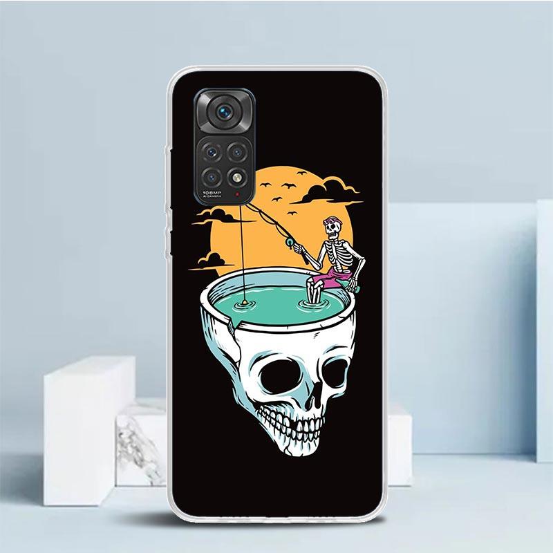 Графический чехол для телефона «Рыболовный клуб» для Xiaomi Redmi Note 15 14 14S 13 12S 12 Pro Plus 11S 11 11T 11E 10S 10 + Мягкая задняя крышка из ТПУ R