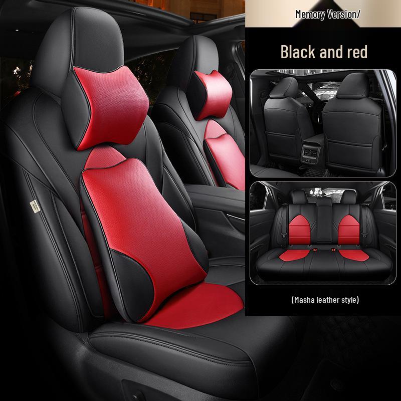 Universal Genuine Leather Car Seat Cover, Four-Season, Full Coverage, Fits All Models