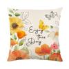 New Plant Flower Pillow Cover Polyester Printed Living Room Sofa Cushion Cover Bedroom Pillow Cover