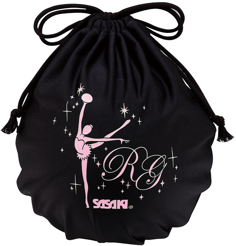 SASAKI Rhythmic Gymnastics Equipment Ball Girl Ball Cover Black X Light Pink R.G. (BLIP) AC-60