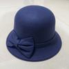 Европейский и американский стиль Осенне-зимняя шляпа Повседневная шляпа с бантом Женская шляпа Сладкая теплая шляпа-цилиндр