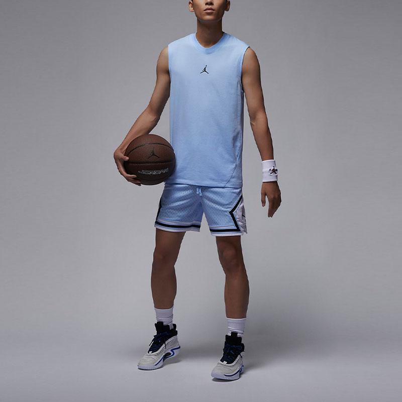 Jordan Спортивная футболка без рукавов с принтом логотипа Dri-FIT в винтажном стиле, быстросохнущая, мужская, светло-бирюзовая, DM1828-425