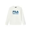 Fila Повседневный Свободный Трикотажный Пуловер с Логотипом Длинный Рукав Американский Свитшот Мужской свитшот Стандартный-Белый F51M249215FWT