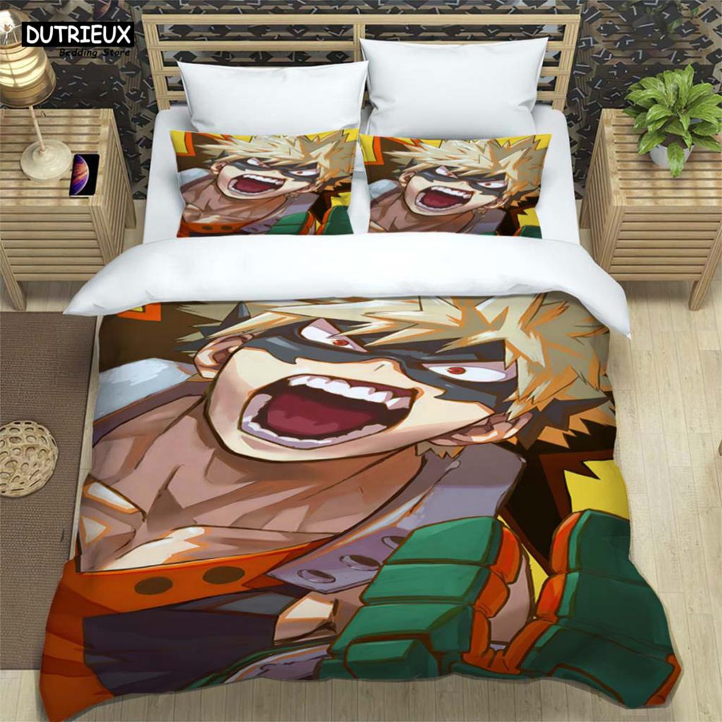 HD аниме Mein Hero Science Cartoon 3D Printed постельное белье Queen Bedding Set Customized King Size Bedding Set Soft And Comfortable