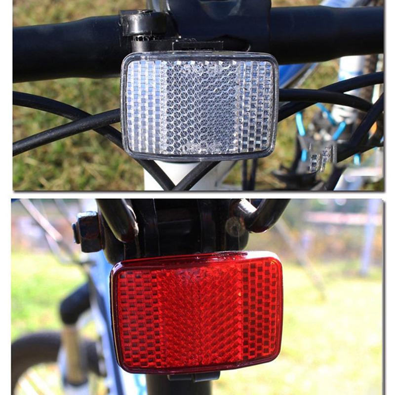 Bicycle Bike Handlebar Reflector Reflective Front Rear Warning Light Safety Lens