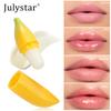 Julystar Банановый Бальзам для Губ Увлажняющий Нежирный Уход за Губами Глянцевый Блеск для Сухих Губ Ежедневная Основа под Макияж