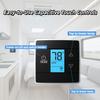 RV Thermostat Compatible With Dometic 3316250.712, 3-Wire Single Zone Control For Cool/Heat, 12V DC, Capacitive Touch, Blue Backlight