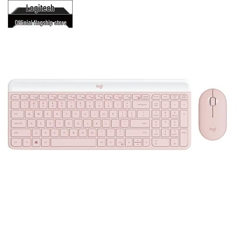 Беспроводной компактный бесшумный комплект клавиатуры и мыши Logitech MK470