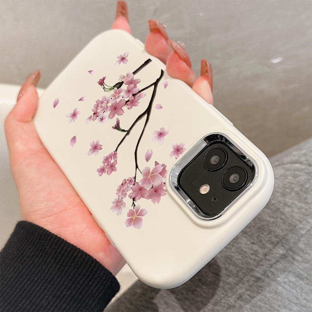 Сплошной цвет с серебряным краем линзы, жирный корпус, Мягкий ТПУ, жидкий силиконовый чехол, противоударный чехол для телефона для Xiaomi Redmi Samsung