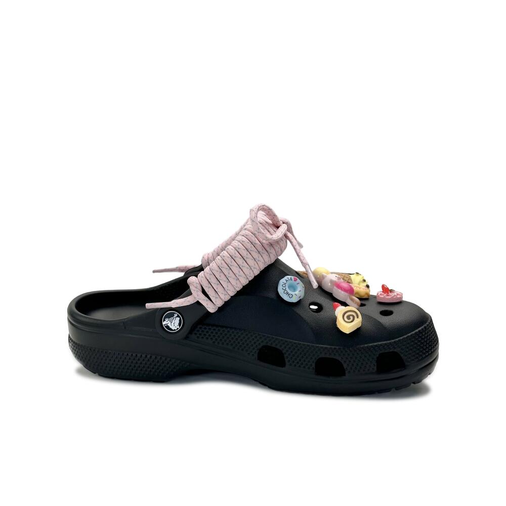 Crocs Baya Классические клоги EVA Послеобеденный десерт Beya Милые дырявые туфли-мороженое Унисекс Стиль Черный