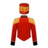 Girls Marching Band Costume Set Long Sleeve Stand Collar Tassel Shoulder Button Down Jacket Hat