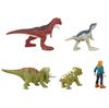 Mattel Мир Юрского периода Новые Доминаторы Минифигурка Ограниченная Серия 4 Динозавра 1 Человек Всего 5 Фигурок GWP72 Набор из нескольких фигурок (Включает Карнотавра) - +