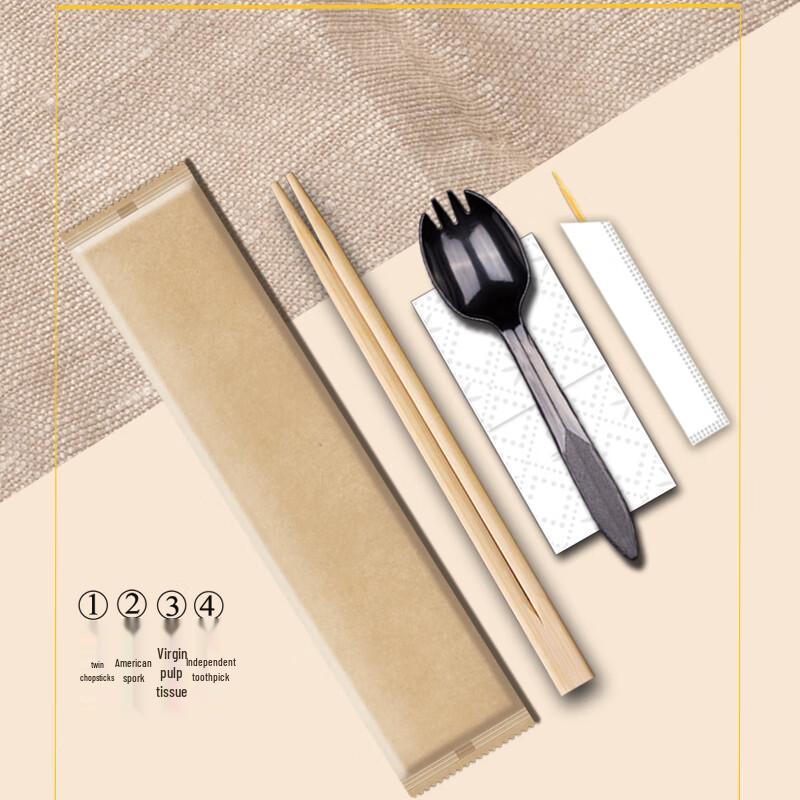 Yi Ceng Disposable Bamboo Chopsticks & Cutlery Set